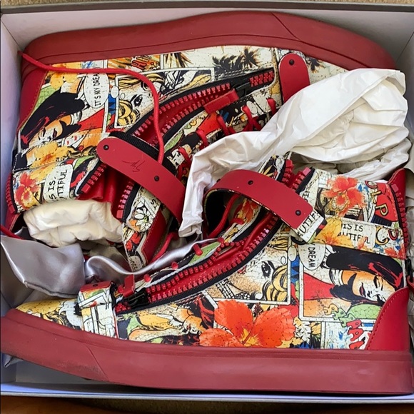 Giuseppe Zanotti Rare ComicBook High Top sneaker - Picture 1 of 5